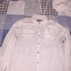 A white button down